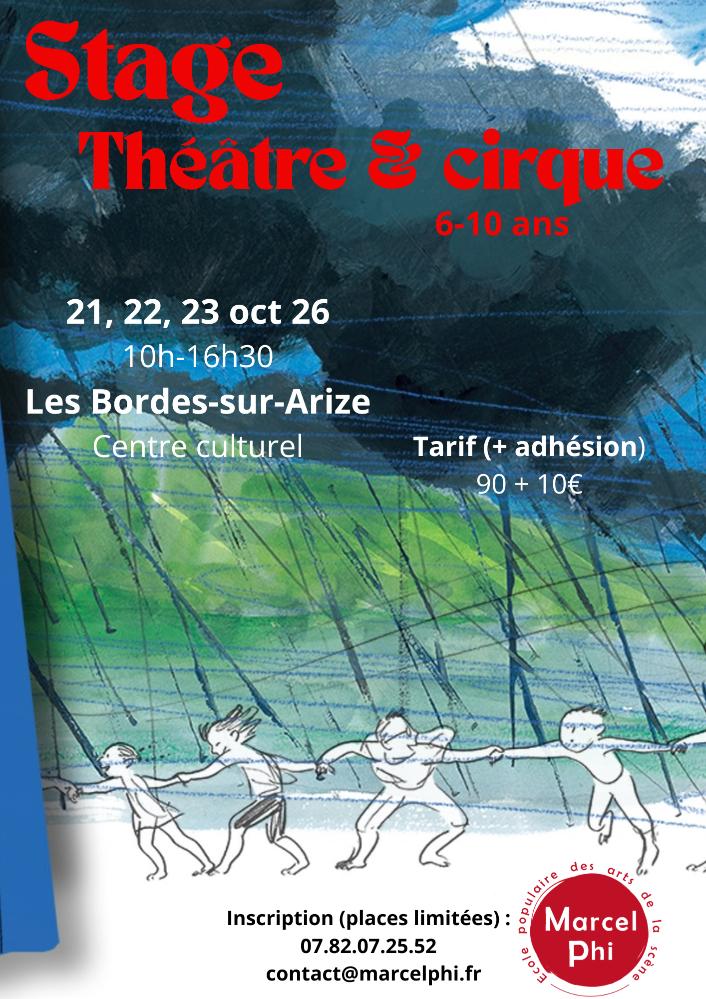 stage theatre cirque ariege bordes arize octobre 2026